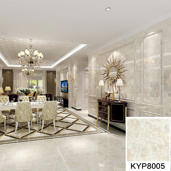 金艾陶玉石瓷砖羊脂玉KYP8005高级客厅效果图